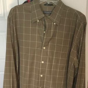 Lyle & Scott Plaid Button Down Shirt, Size XL